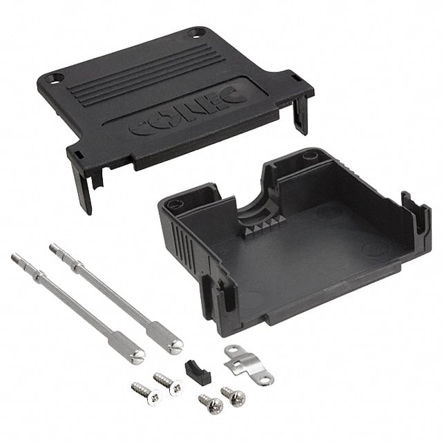 165X03339A Conec  Capots de connecteurs D-Sub en forme de D